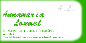 annamaria lommel business card